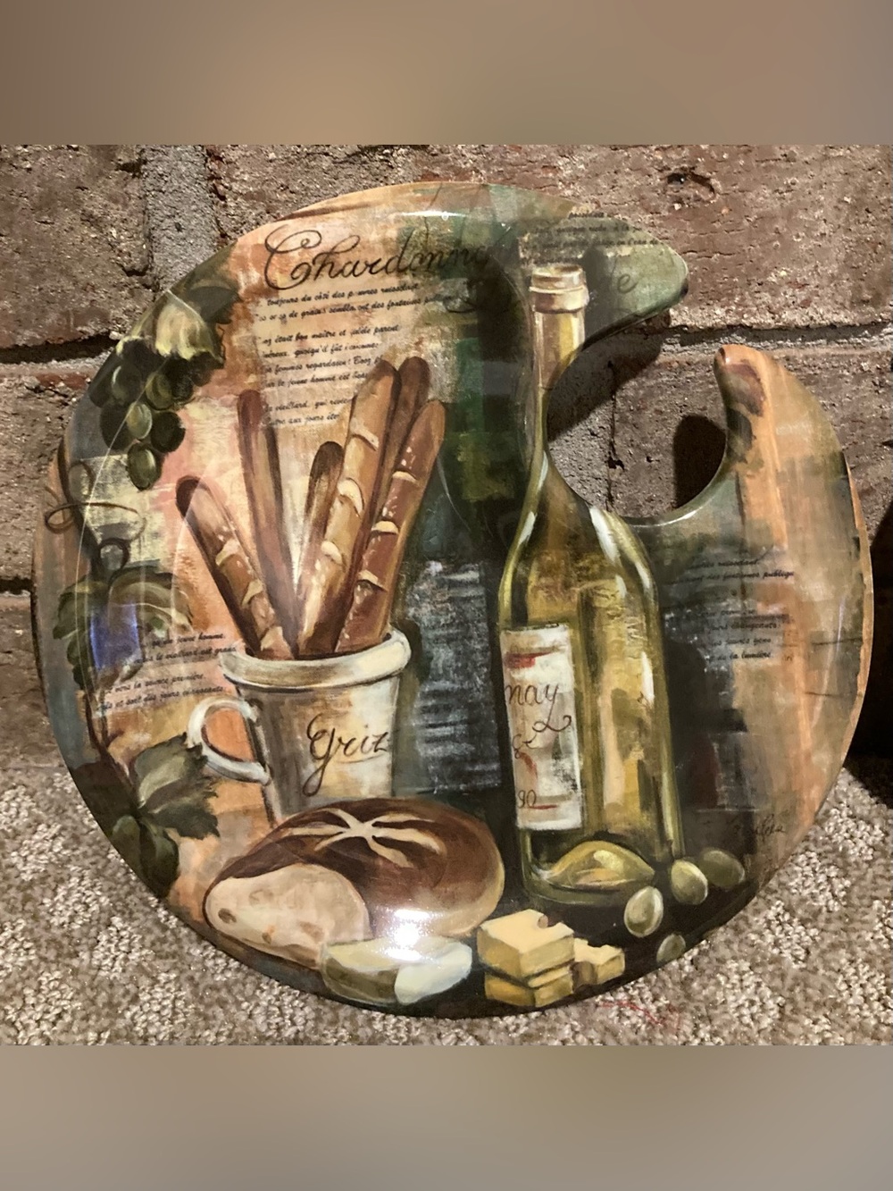 Santa Barbara Melamine Party Appetizer & Wine Plates